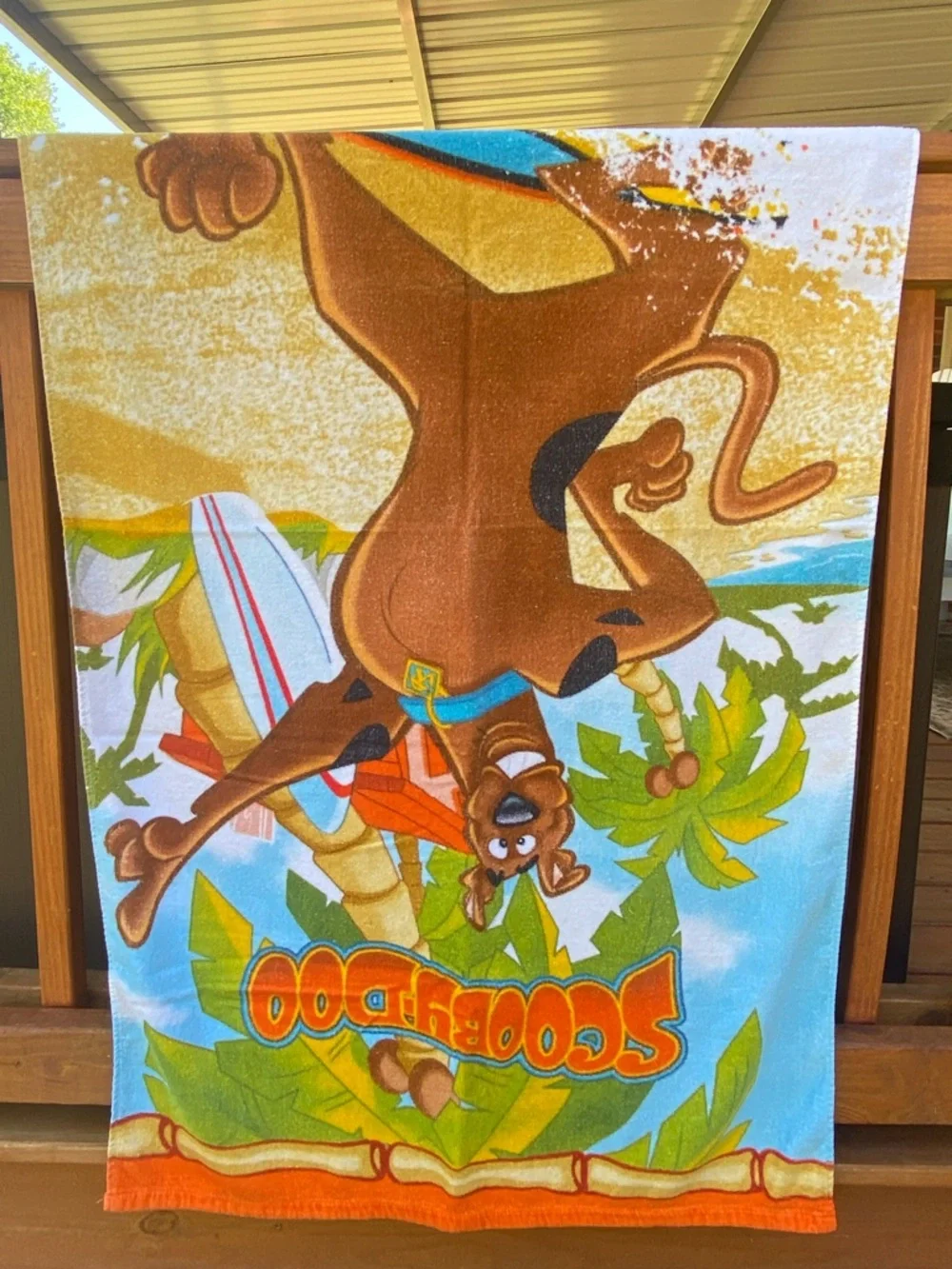 Scooby Doo Surfer Children Kids Beach Towel 30” x 57” 100% Cotton